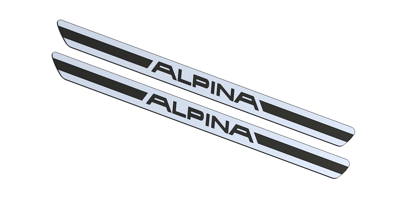 Накладки на порги Alpina BMW e46 cupe