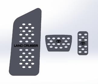 Накладки на педали Toyota Land Cruiser 300