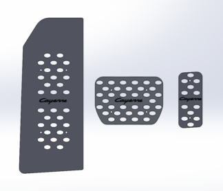 Накладки на педали Porsche Cayenne PO536