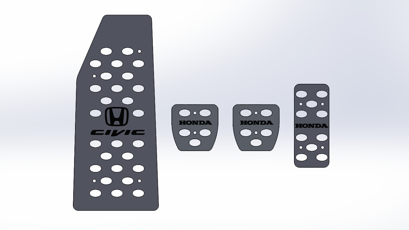 Накладки на педали Honda Civic 9